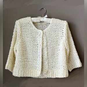 NWOT - Cluny - Summer Cardigan in Ivory - M
